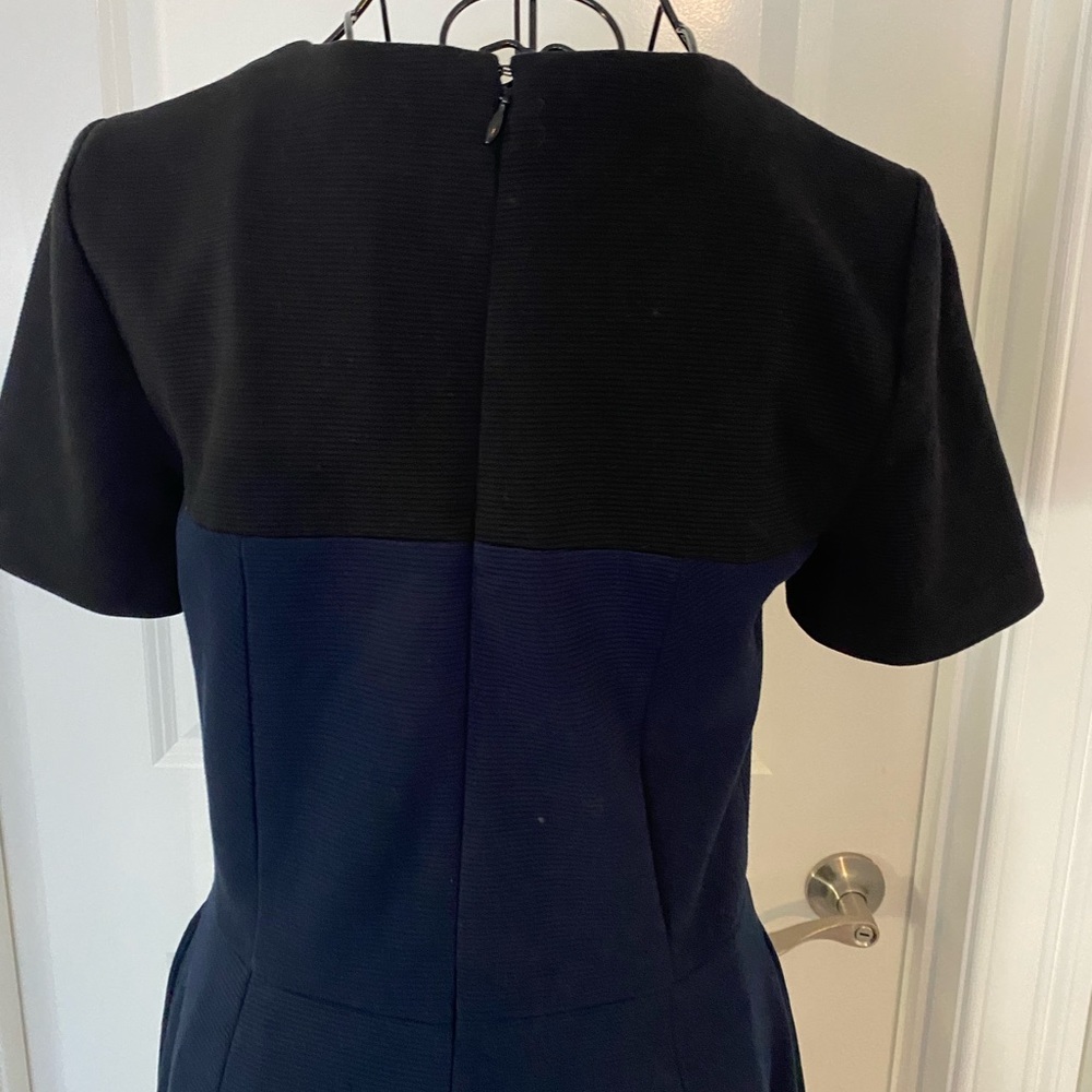 Madewell Ribbed Black and Navy Blue Dress in Size 4 - Picture 5 of 7